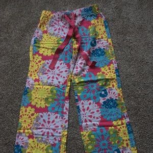 Old Navy pastel white snowflake PJ pajama pants XS